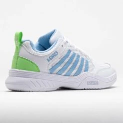 K-Swiss Court Express 2 Women's White/Dutch Canal/Paradise Green -Famous Shoes Store 118299 6