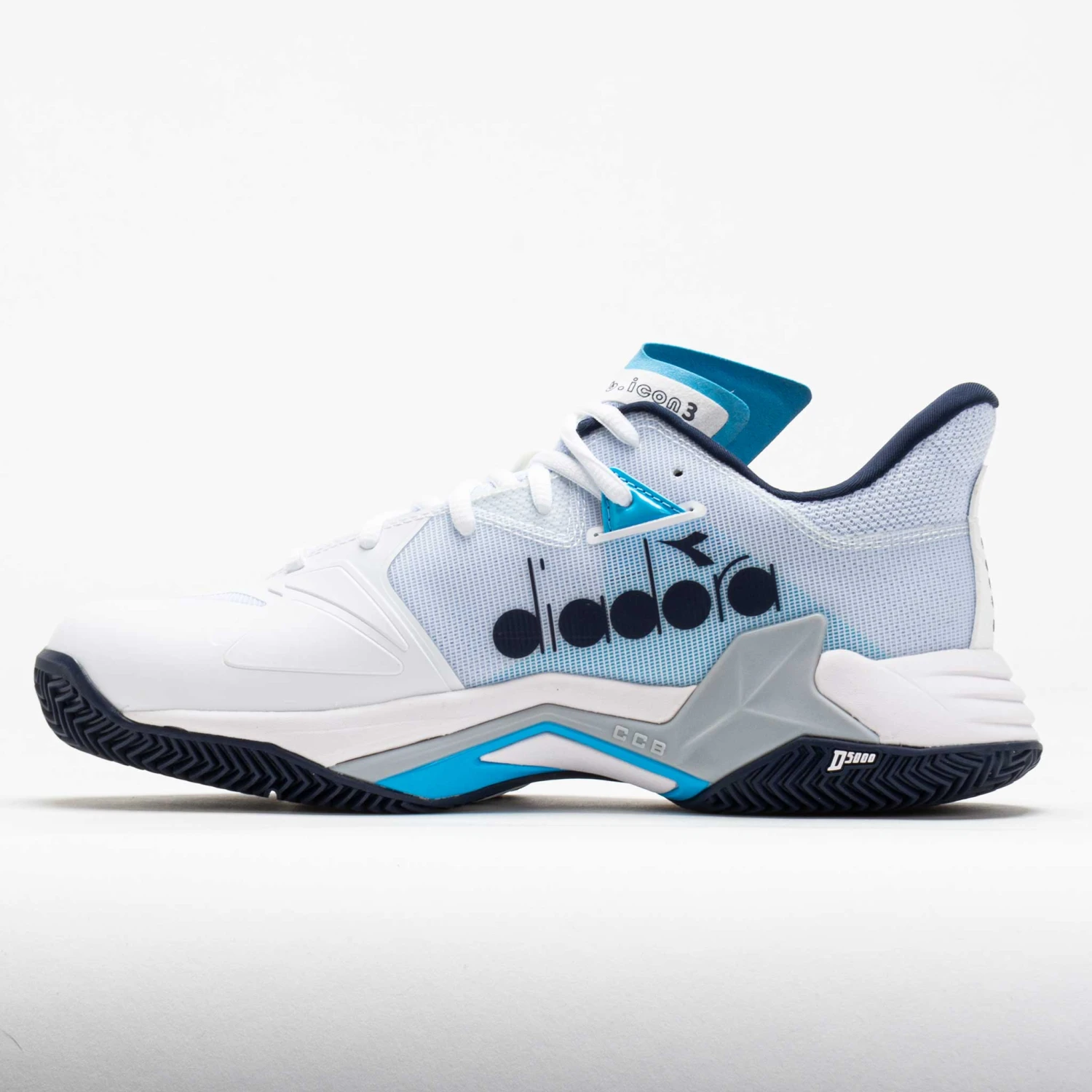 Diadora B.Icon 3 Clay Men's White/Blue Corsair 4 Diadora B.Icon 3 Clay Men's White/Blue Corsair - Image 2