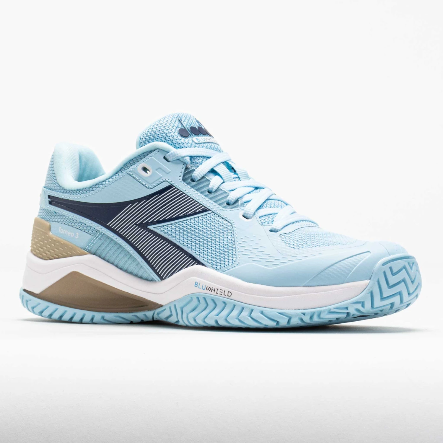 Diadora Blushield Torneo 3 AG Women's Corydalis Blue/Black Iris 7 Diadora Blushield Torneo 3 AG Women's Corydalis Blue/Black Iris - Image 5