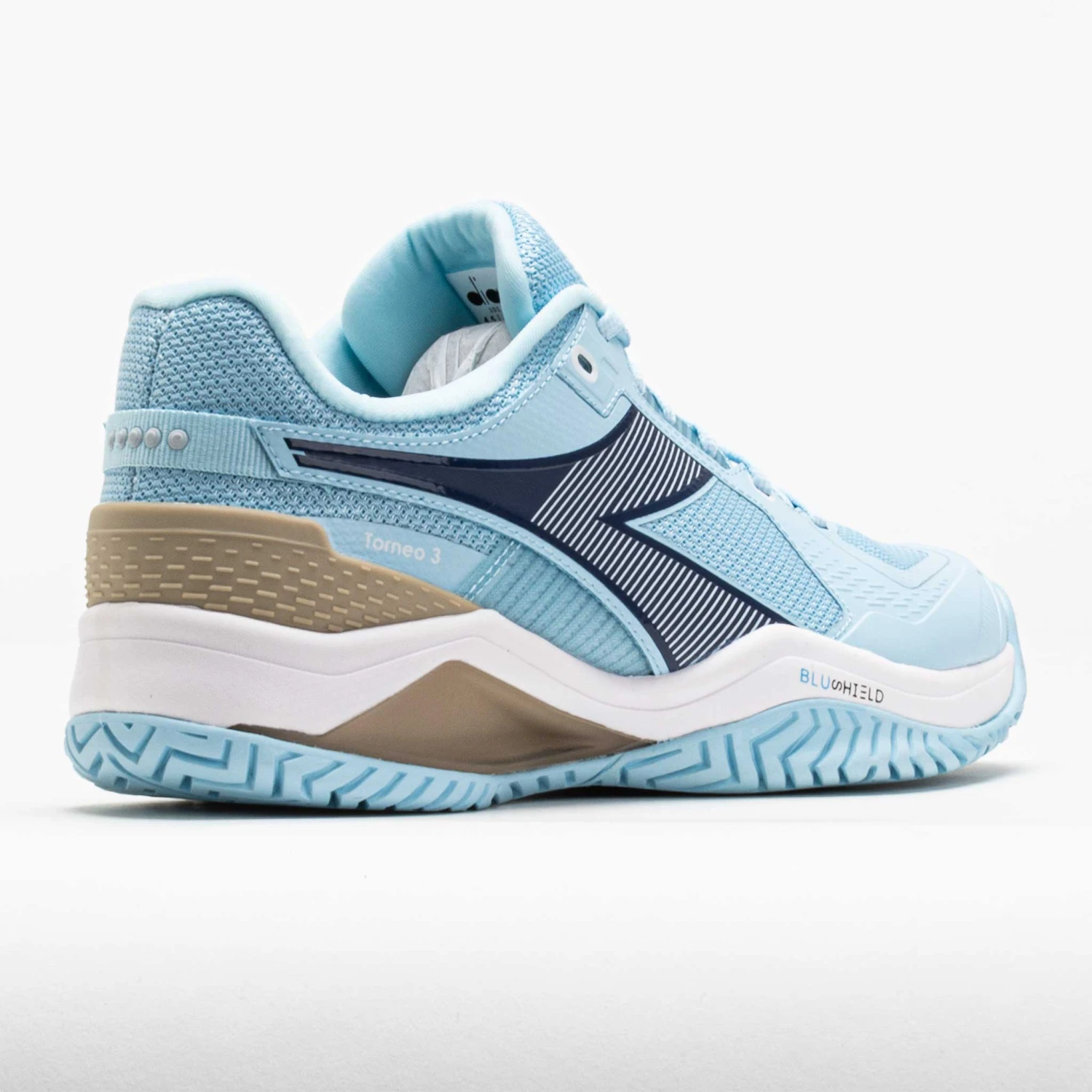 Diadora Blushield Torneo 3 AG Women's Corydalis Blue/Black Iris 8 Diadora Blushield Torneo 3 AG Women's Corydalis Blue/Black Iris - Image 6