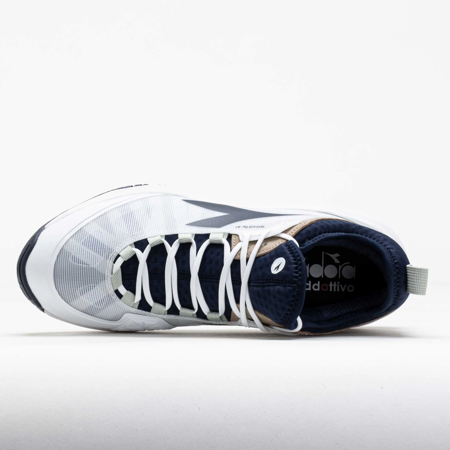 Diadora Speed Blushield Fly 4+ AG Men's White/Blue Corsair 5 Diadora Speed Blushield Fly 4+ AG Men's White/Blue Corsair - Image 3