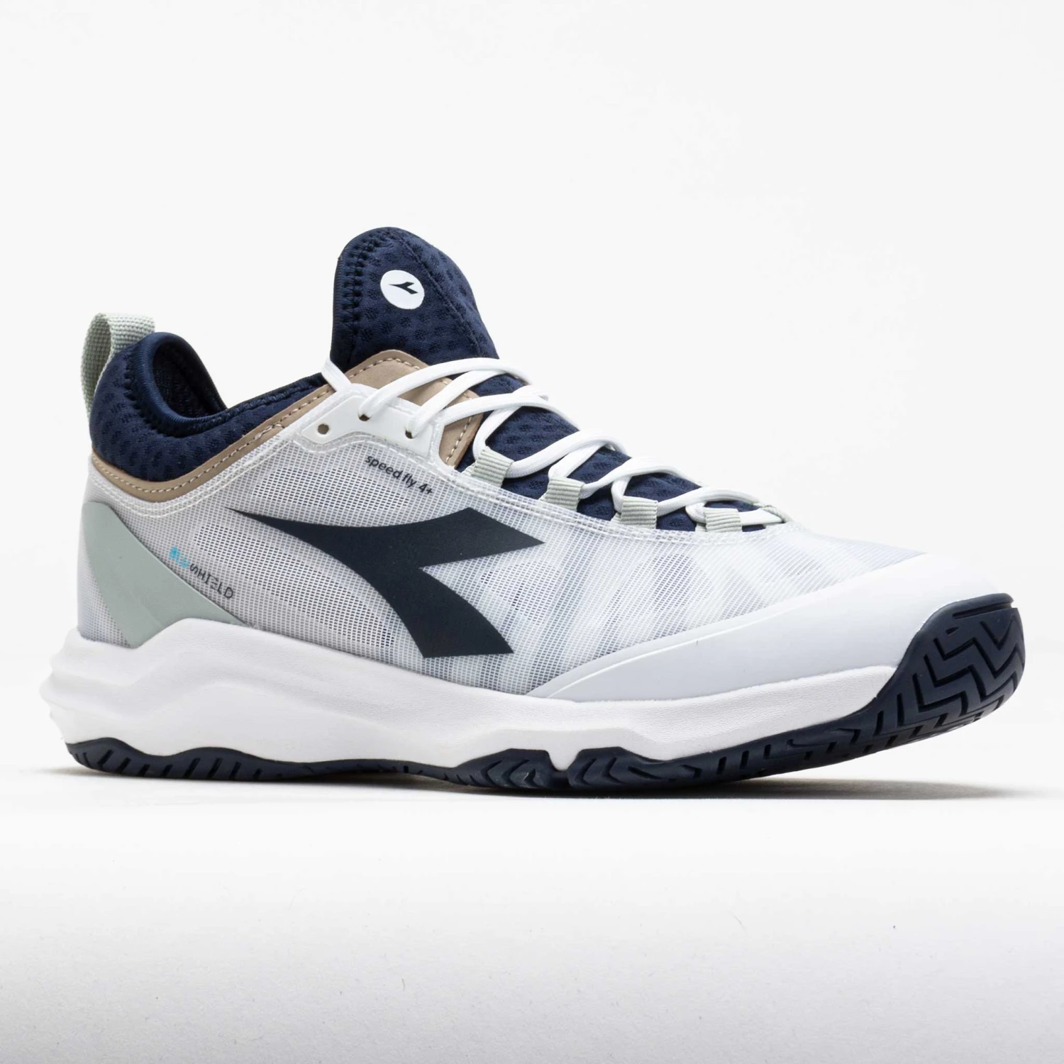 Diadora Speed Blushield Fly 4+ AG Men's White/Blue Corsair 7 Diadora Speed Blushield Fly 4+ AG Men's White/Blue Corsair - Image 5