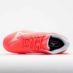 Mizuno Wave Exceed Court AC Women's Striking Coral/White -Famous Shoes Store 118433 2