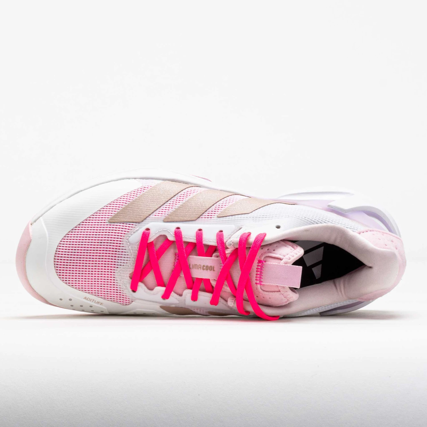 Adidas Adizero Ubersonic 5 Women's White/Ash Pearl/Lucid Pink 5 Adidas Adizero Ubersonic 5 Women's White/Ash Pearl/Lucid Pink - Image 3