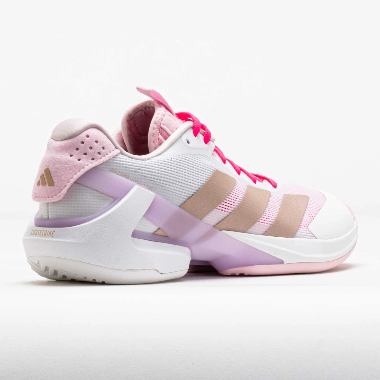 Adidas Adizero Ubersonic 5 Women's White/Ash Pearl/Lucid Pink 8 Adidas Adizero Ubersonic 5 Women's White/Ash Pearl/Lucid Pink - Image 6
