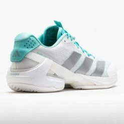 Adidas Adizero Ubersonic 5 Women's White/Silver Metallic/Mint Ton 13 Adidas Adizero Ubersonic 5 Women's White/Silver Metallic/Mint Ton -Famous Shoes Store 118500 6