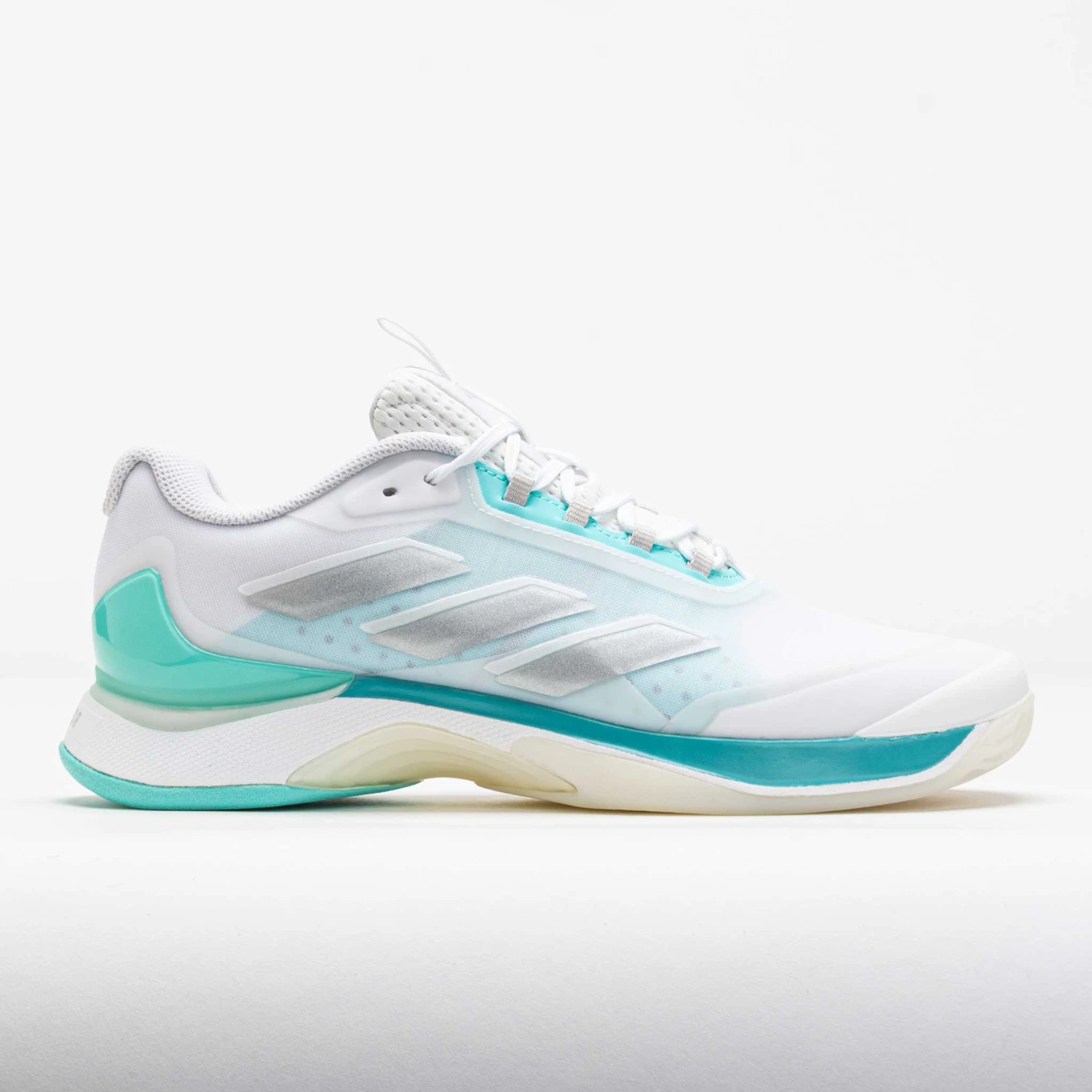 Adidas AvaCourt 2 Women's White/Silver Metallic/Flash Aqua 3 Adidas AvaCourt 2 Women's White/Silver Metallic/Flash Aqua