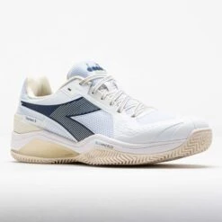 Diadora Blushield Torneo 3 Clay Men's White/Ensign Blue/Whisper White -Famous Shoes Store 118525 5