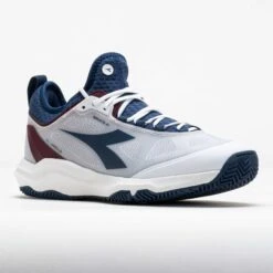 Diadora Speed Blushield Fly 4+ Clay Men's White/Ensign Blue/Maroon 12 Diadora Speed Blushield Fly 4+ Clay Men's White/Ensign Blue/Maroon -Famous Shoes Store 118526 5