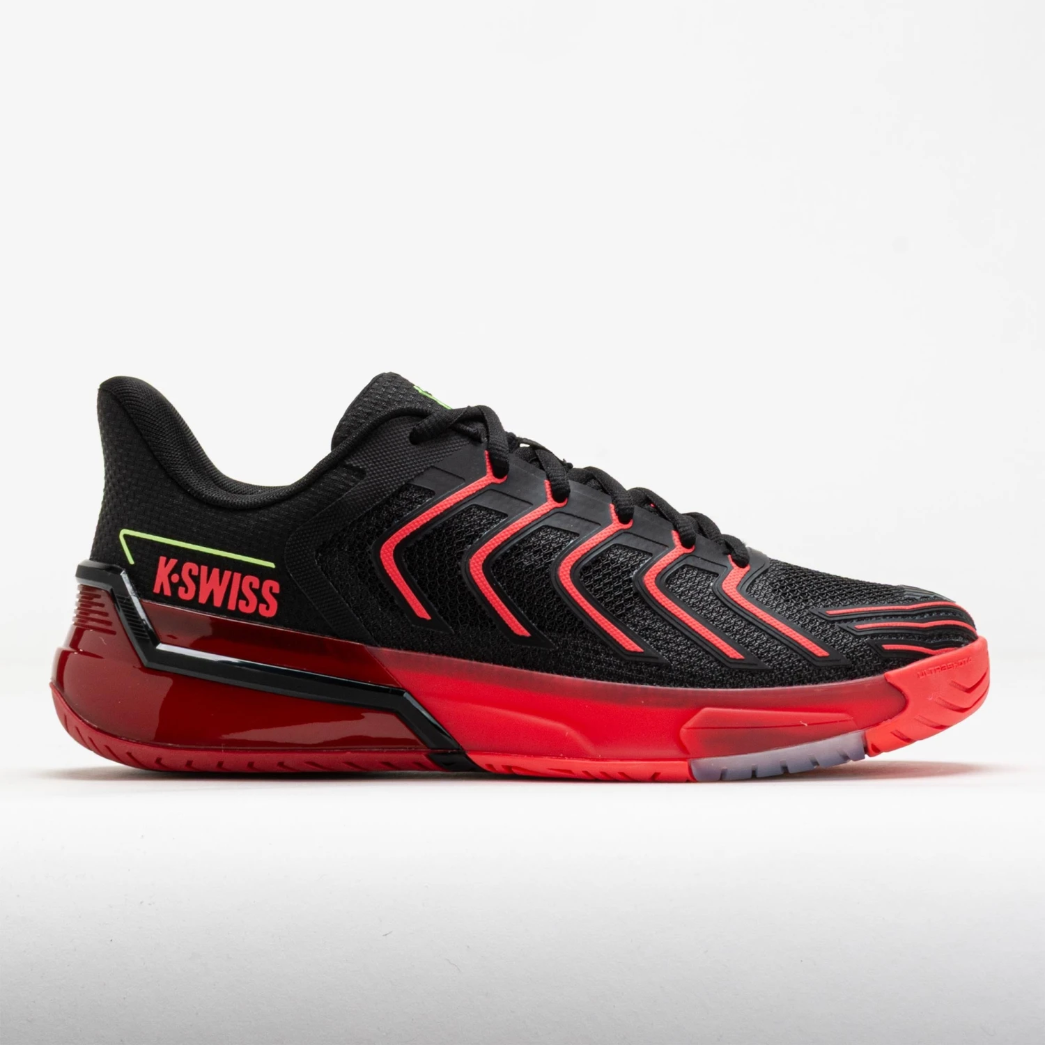 K-Swiss Ultrashot 4 Men's Black/Neon Lava/Chili Pepper 2 K-Swiss Ultrashot 4 Men's Black/Neon Lava/Chili Pepper