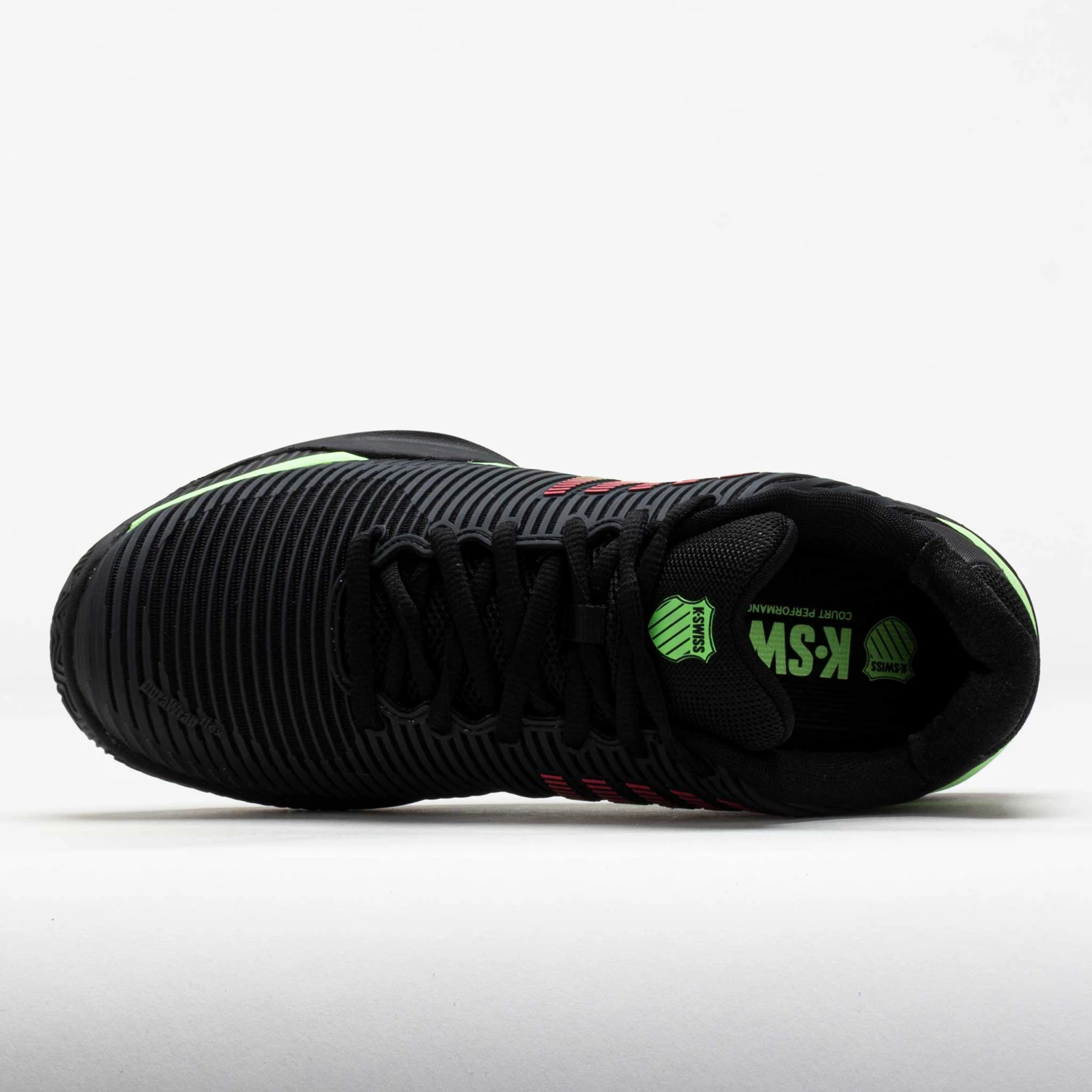 K-Swiss Hypercourt Express 2 Clay Men's Black/Neon Green/Neon Lava 5 K-Swiss Hypercourt Express 2 Clay Men's Black/Neon Green/Neon Lava - Image 3