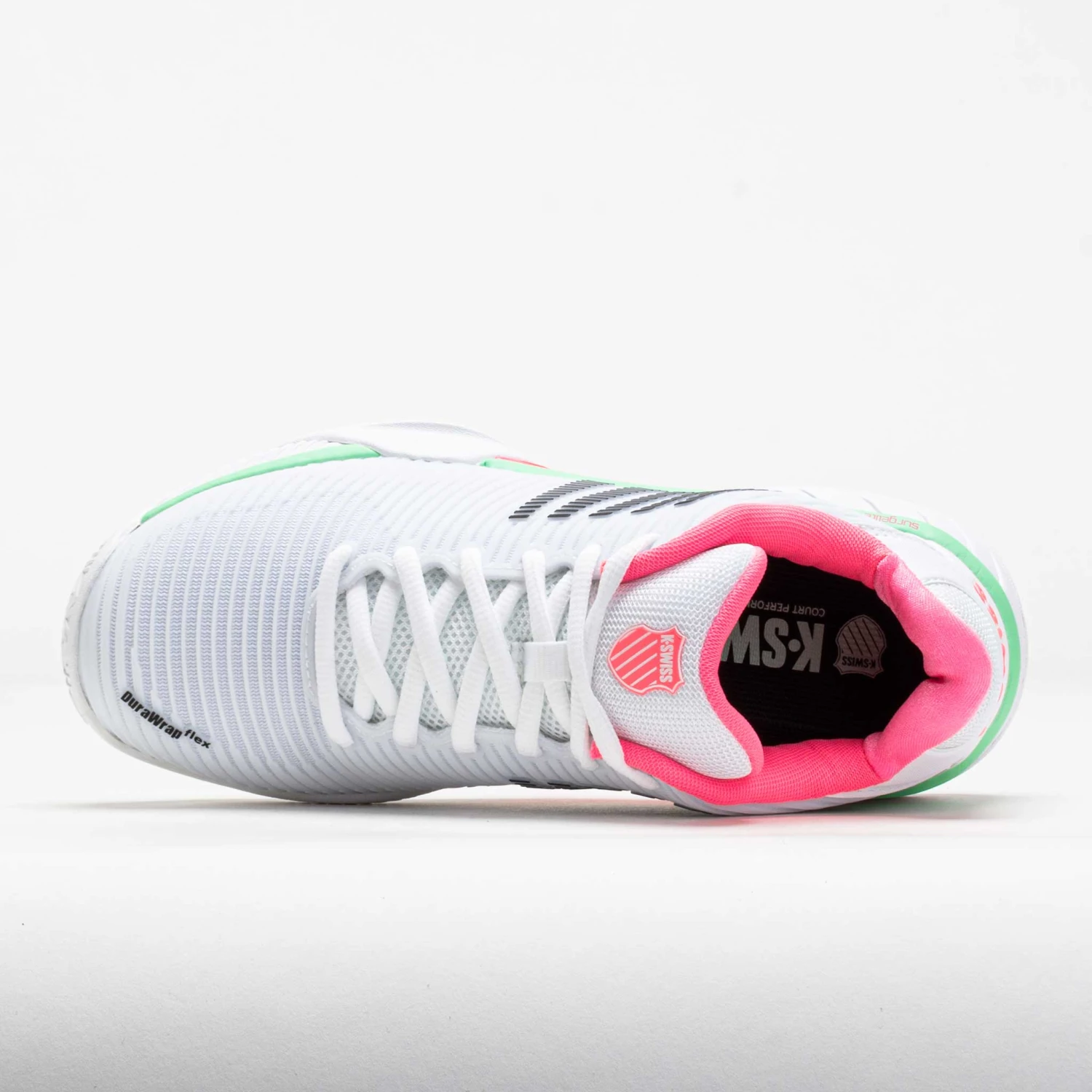 K-Swiss Hypercourt Express 2 Clay Women's White/Neon Pastel Pink/Black 5 K-Swiss Hypercourt Express 2 Clay Women's White/Neon Pastel Pink/Black - Image 3