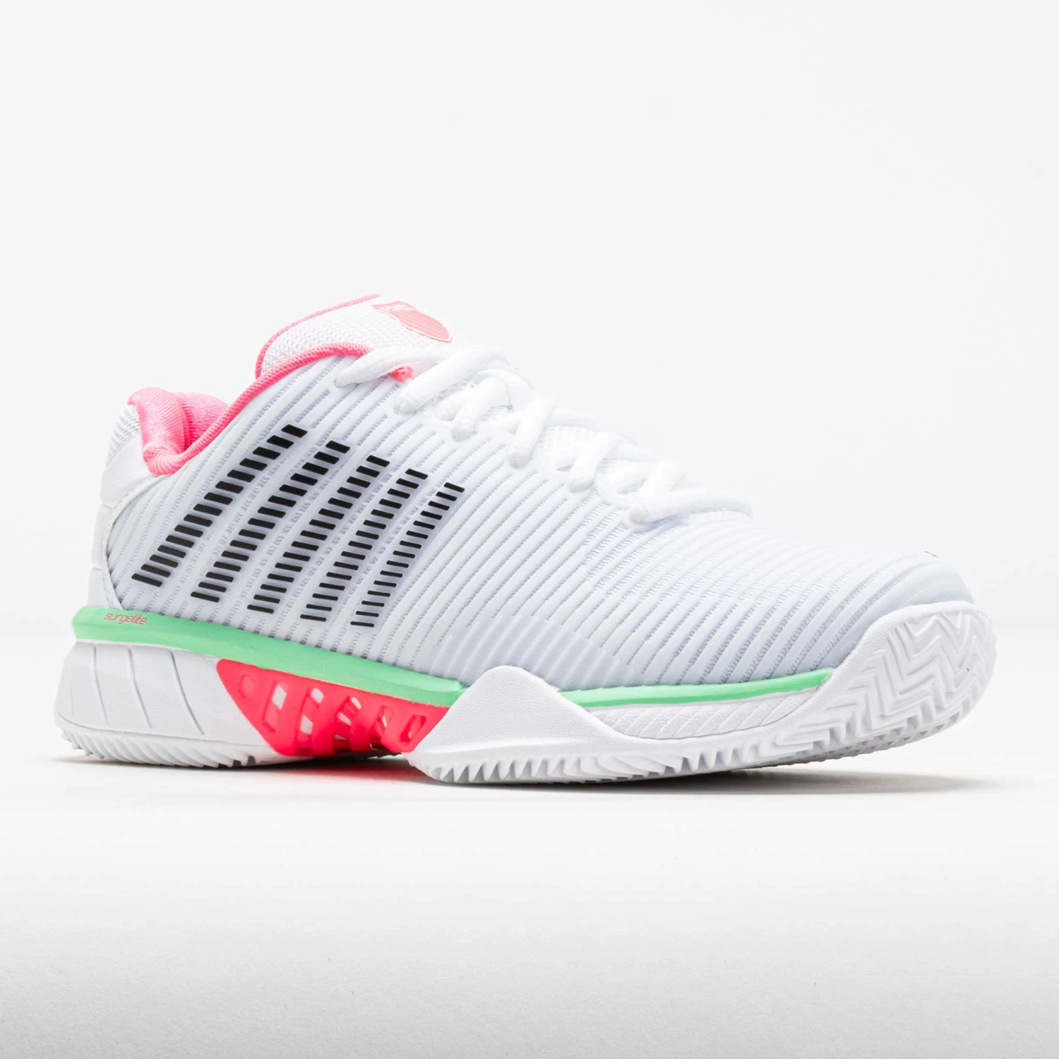 K-Swiss Hypercourt Express 2 Clay Women's White/Neon Pastel Pink/Black 7 K-Swiss Hypercourt Express 2 Clay Women's White/Neon Pastel Pink/Black - Image 5