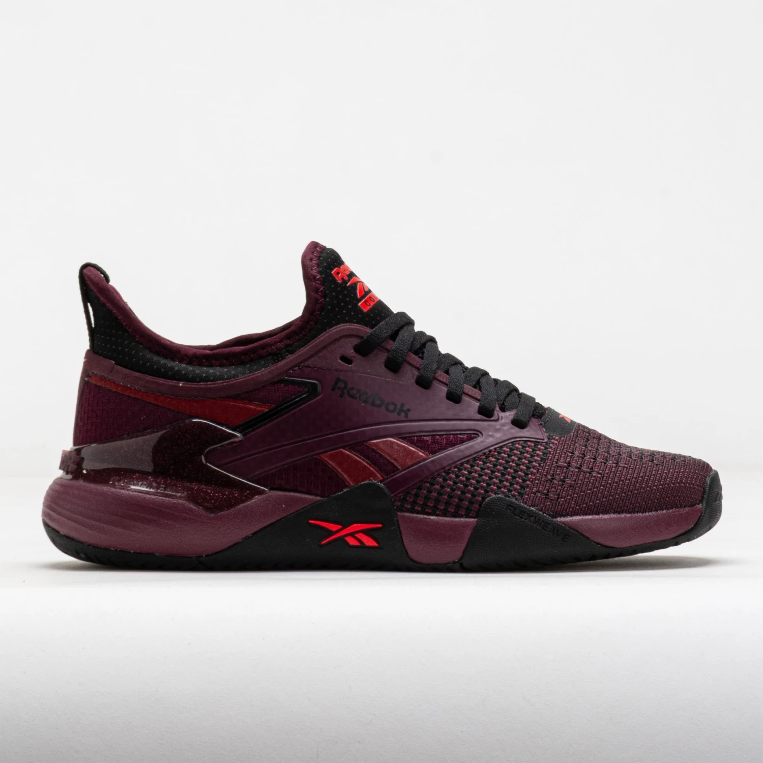 Reebok Nano Court Women's Black/Cherry/Retro Red 3 Reebok Nano Court Women's Black/Cherry/Retro Red