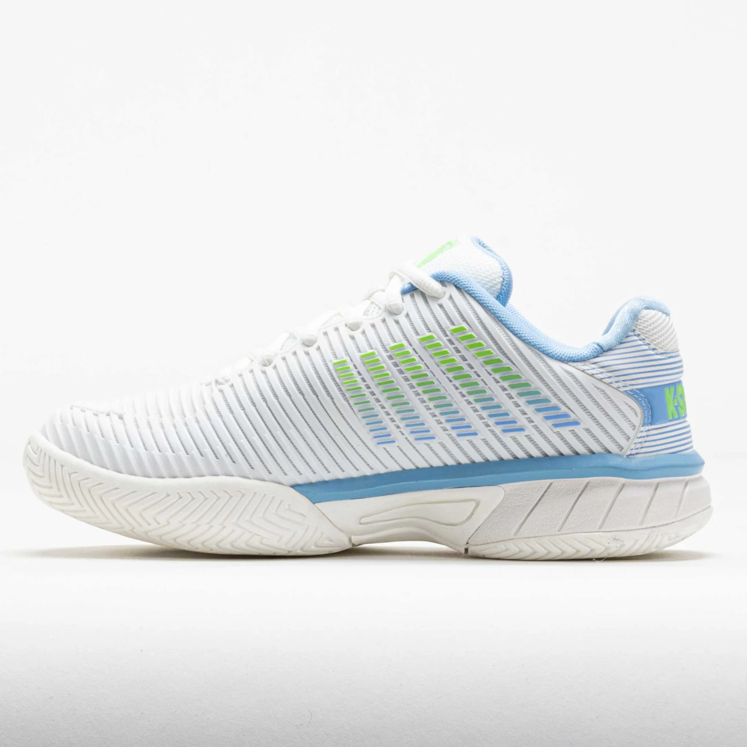 K-Swiss Hypercourt Express 2 Junior White/Dutch Canal/Paradise Green 4 K-Swiss Hypercourt Express 2 Junior White/Dutch Canal/Paradise Green - Image 2