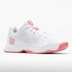 Wilson Rush Pro Junior L White/White/Mauveglow 12 Wilson Rush Pro Junior L White/White/Mauveglow -Famous Shoes Store 121539 5