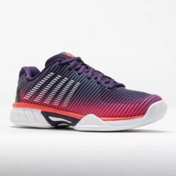 K-Swiss Hypercourt Express 2 Junior Purple Plumeria/White/Hot Coral -Famous Shoes Store 121549 5