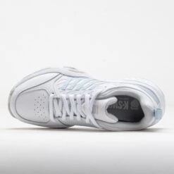 K-Swiss Court Express 2 Junior White/Ballad Blue/Dawn Blue 10 K-Swiss Court Express 2 Junior White/Ballad Blue/Dawn Blue -Famous Shoes Store 121550 2