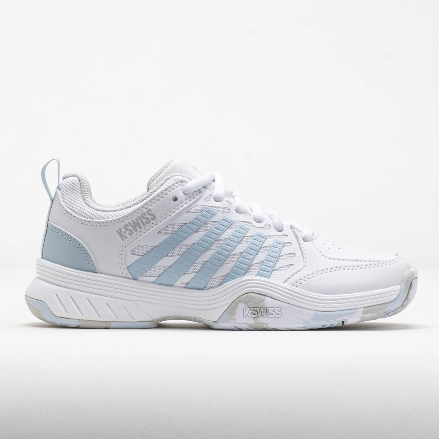 K-Swiss Court Express 2 Junior White/Ballad Blue/Dawn Blue 3 K-Swiss Court Express 2 Junior White/Ballad Blue/Dawn Blue
