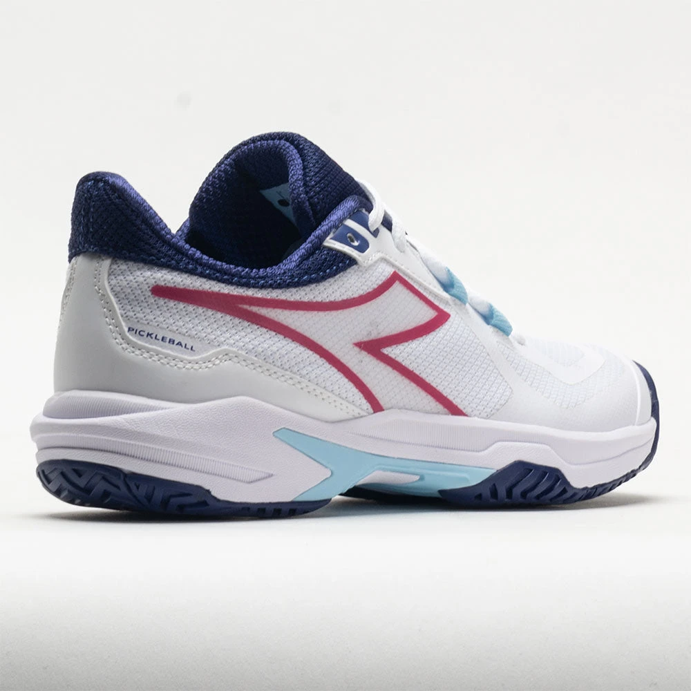 Diadora Trofeo 2 AG Pickleball Women's White/Blueprint/Pink Yarrow 8 Diadora Trofeo 2 AG Pickleball Women's White/Blueprint/Pink Yarrow - Image 6