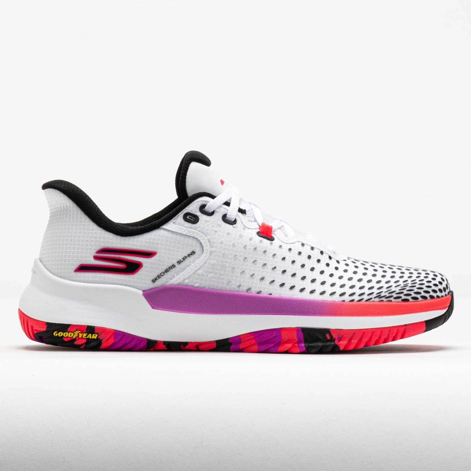 Skechers Viper Court Pro Elite Women's White/Black/Pink 3 Skechers Viper Court Pro Elite Women's White/Black/Pink