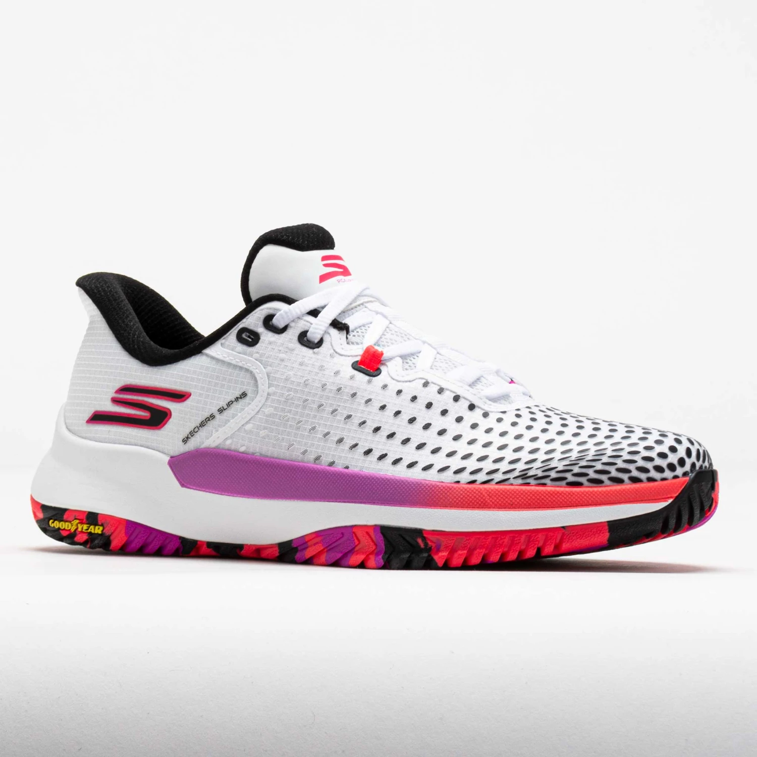 Skechers Viper Court Pro Elite Women's White/Black/Pink 7 Skechers Viper Court Pro Elite Women's White/Black/Pink - Image 5