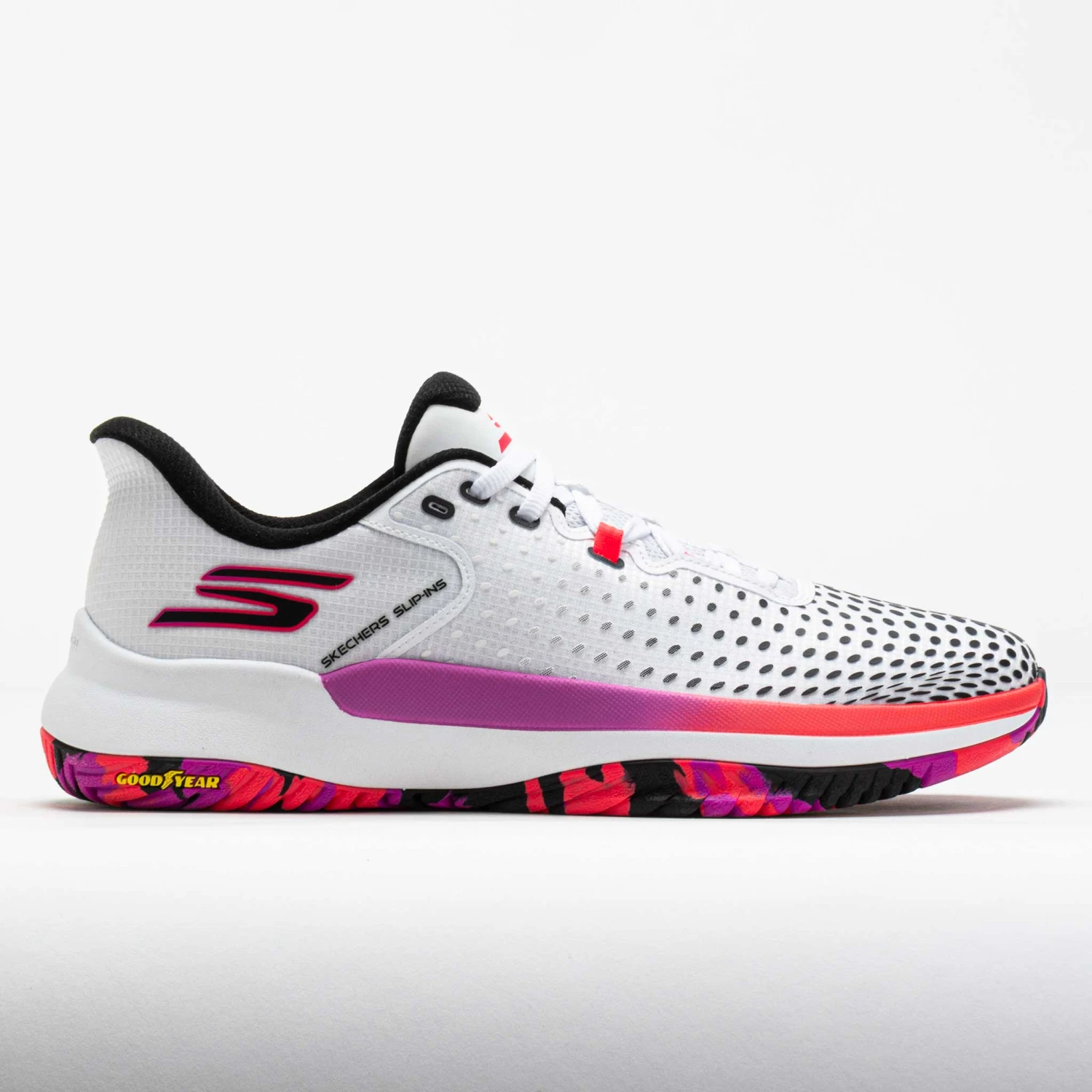 Skechers Viper Court Pro Elite Men's White/Black/Pink 3 Skechers Viper Court Pro Elite Men's White/Black/Pink