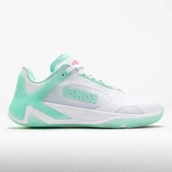 K-Swiss K-Frame Pickleball Women's White/Neon Mint/Hot Neon Pink