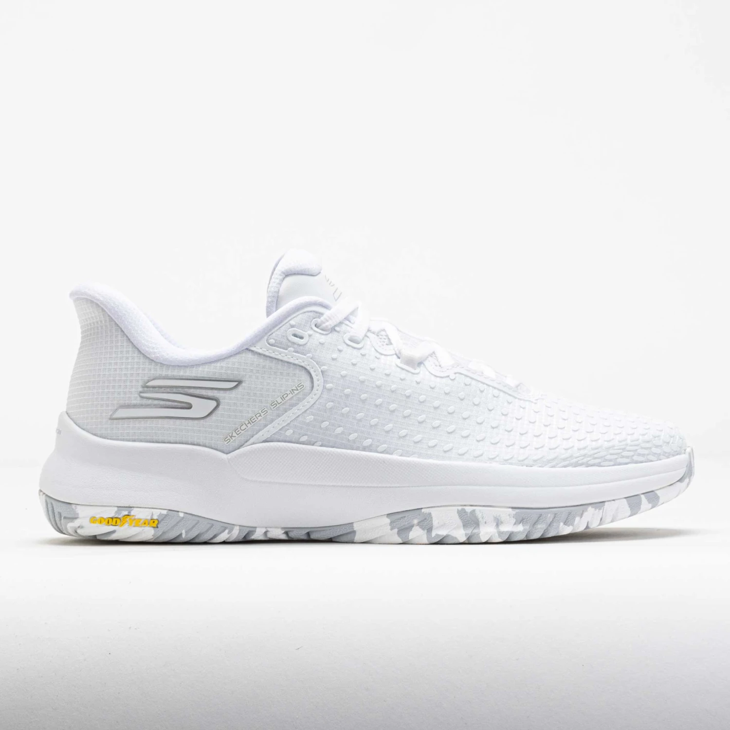 Skechers Viper Court Elite Pro Men's White/Silver 3 Skechers Viper Court Elite Pro Men's White/Silver