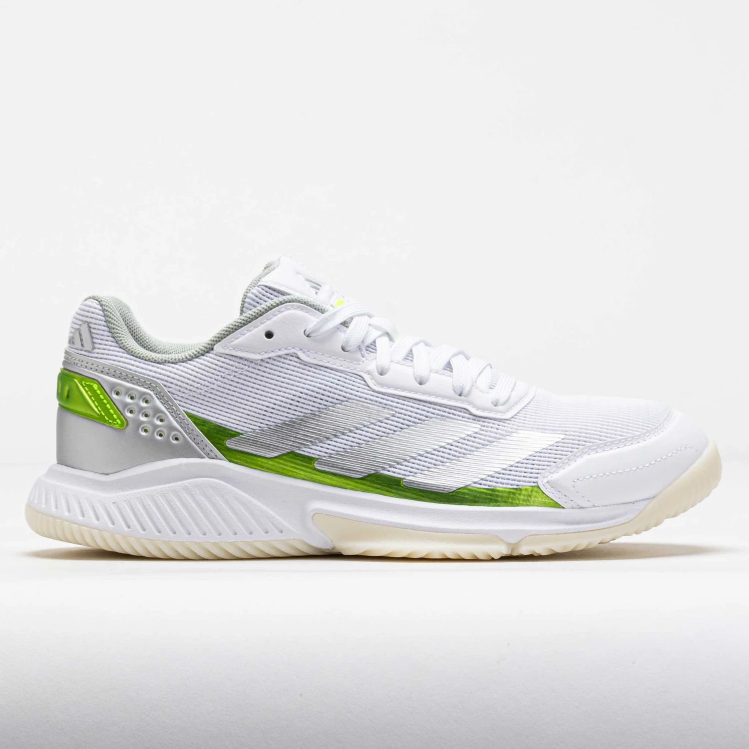 Adidas CourtQuick Women's White/Silver Metallic/Lucid Lemon 3 Adidas CourtQuick Women's White/Silver Metallic/Lucid Lemon