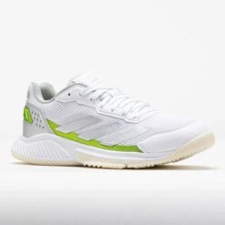 Adidas CourtQuick Women's White/Silver Metallic/Lucid Lemon 12 Adidas CourtQuick Women's White/Silver Metallic/Lucid Lemon -Famous Shoes Store 450035 5