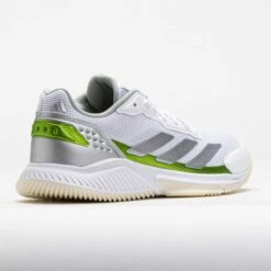 Adidas CourtQuick Women's White/Silver Metallic/Lucid Lemon 13 Adidas CourtQuick Women's White/Silver Metallic/Lucid Lemon -Famous Shoes Store 450035 6