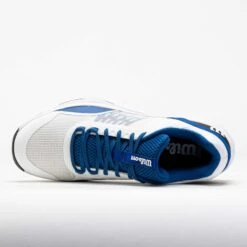 Wilson Hurakn Pro V2 Men's White/Deja Vu Blue/Black 10 Wilson Hurakn Pro V2 Men's White/Deja Vu Blue/Black -Famous Shoes Store 450071 2