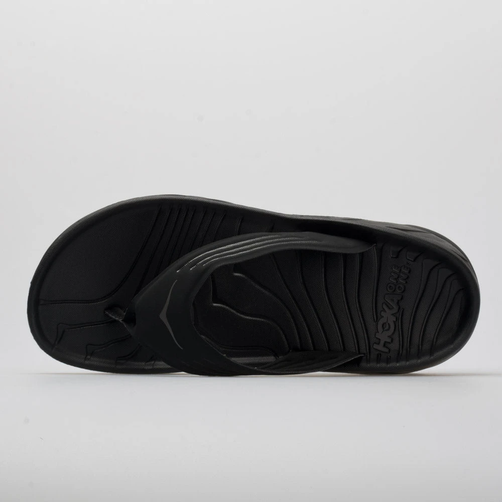 HOKA Ora Recovery Flip Men's Black/Dark Gull Gray 4 HOKA Ora Recovery Flip Men's Black/Dark Gull Gray - Image 2