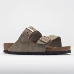 Birkenstock Arizona Suede Leather Narrow Unisex Taupe 12 Birkenstock Arizona Suede Leather Narrow Unisex Taupe -Famous Shoes Store 570684 5