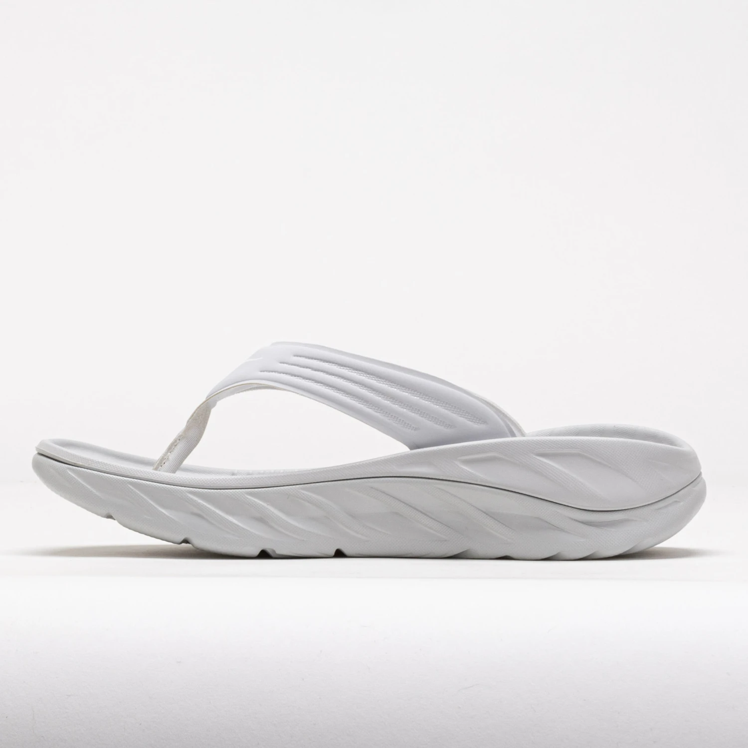 HOKA Ora Recovery Flip Men's Lunar Rock/White 5 HOKA Ora Recovery Flip Men's Lunar Rock/White - Image 3