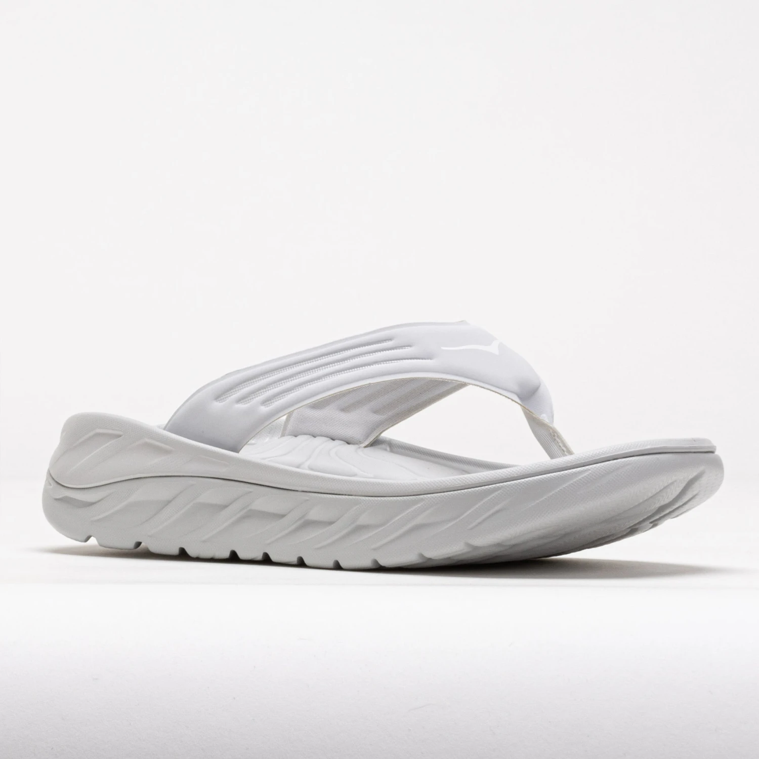 HOKA Ora Recovery Flip Men's Lunar Rock/White 7 HOKA Ora Recovery Flip Men's Lunar Rock/White - Image 5