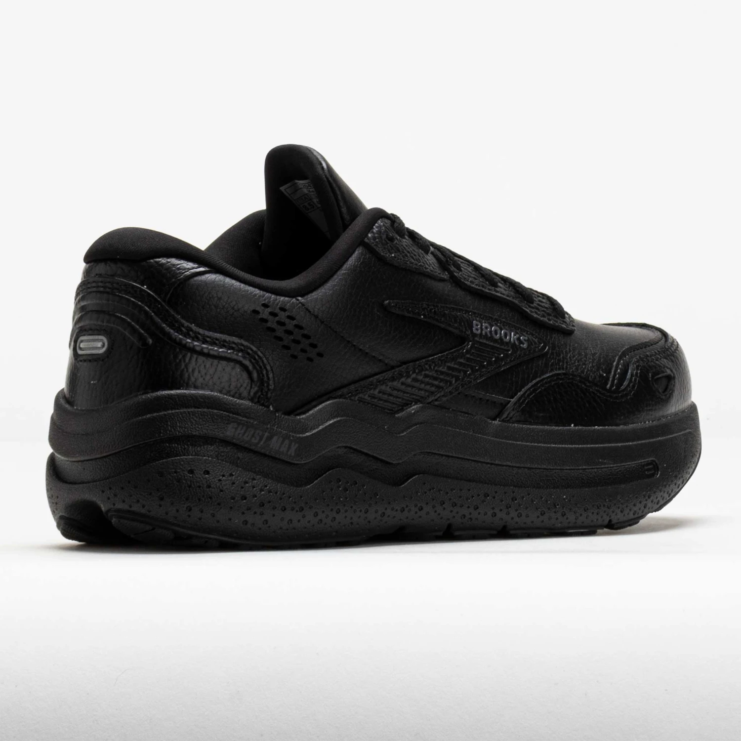 Brooks Ghost Max Leather Men's Black/Black 8 Brooks Ghost Max Leather Men's Black/Black - Image 6