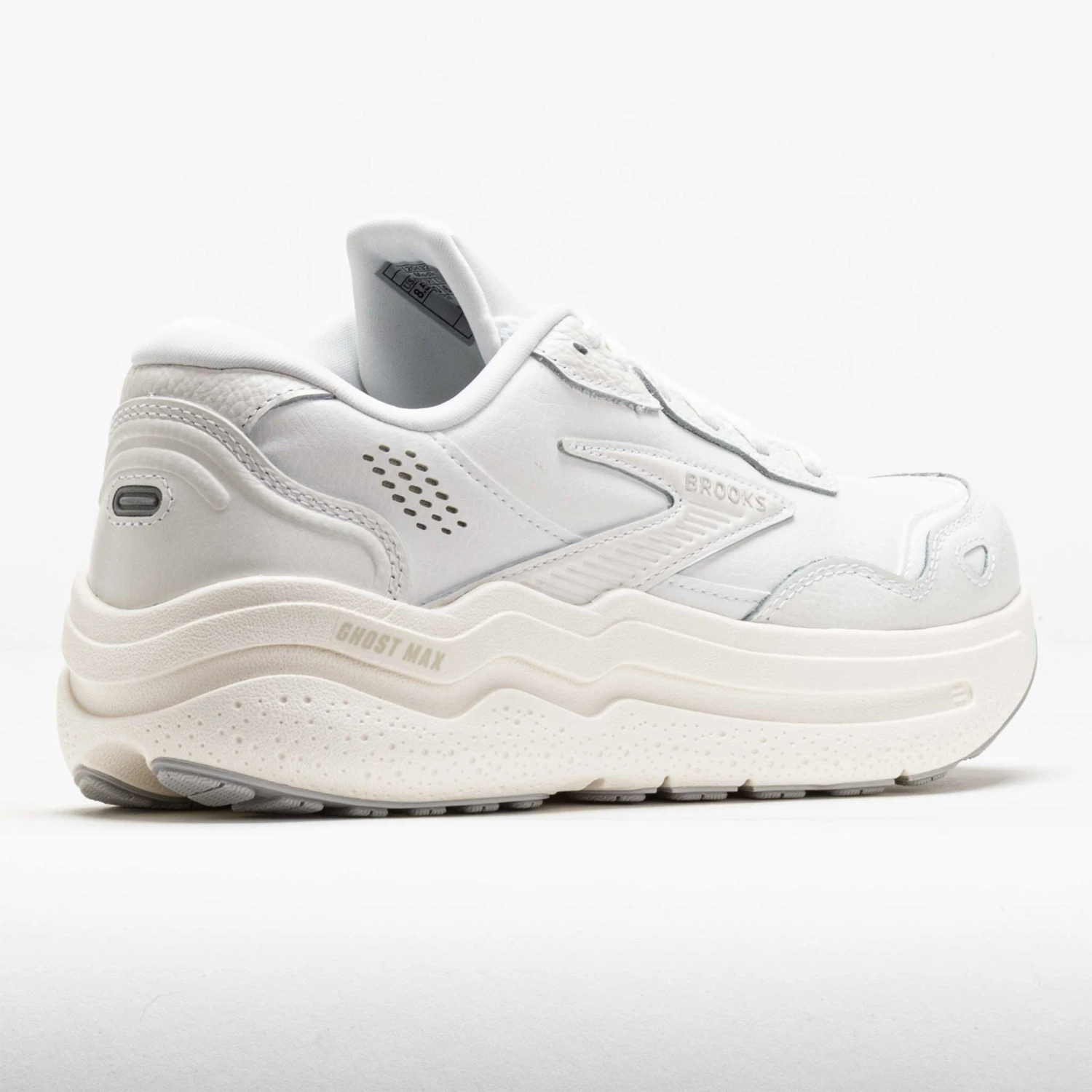 Brooks Ghost Max Leather Women's White/White 8 Brooks Ghost Max Leather Women's White/White - Image 6